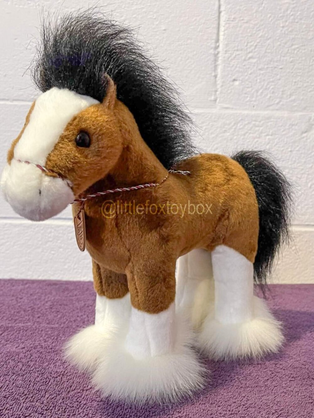 Breyer Clydesdale Horse Plush Aurora Showstoppers Brown Stuffed Animal ESSA